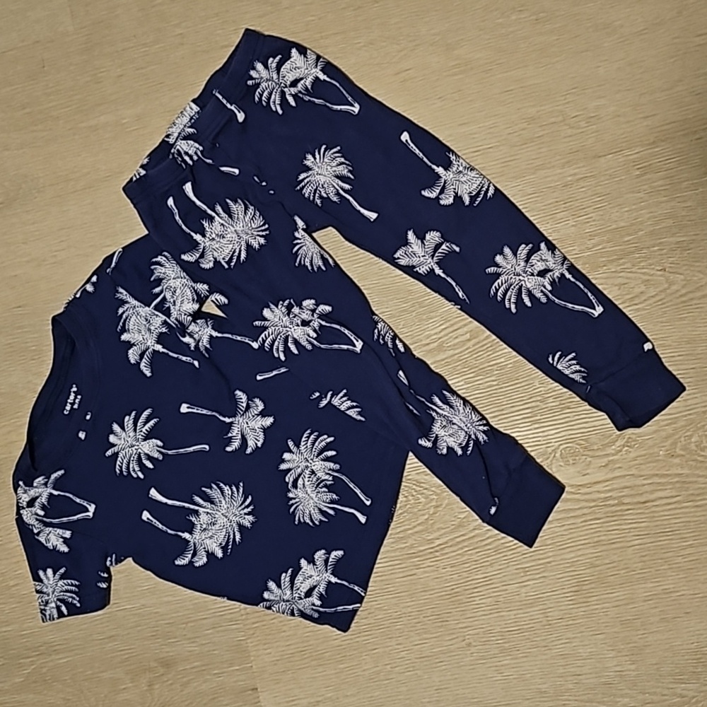 Carter's 3T Pajama Set with Palm Trees